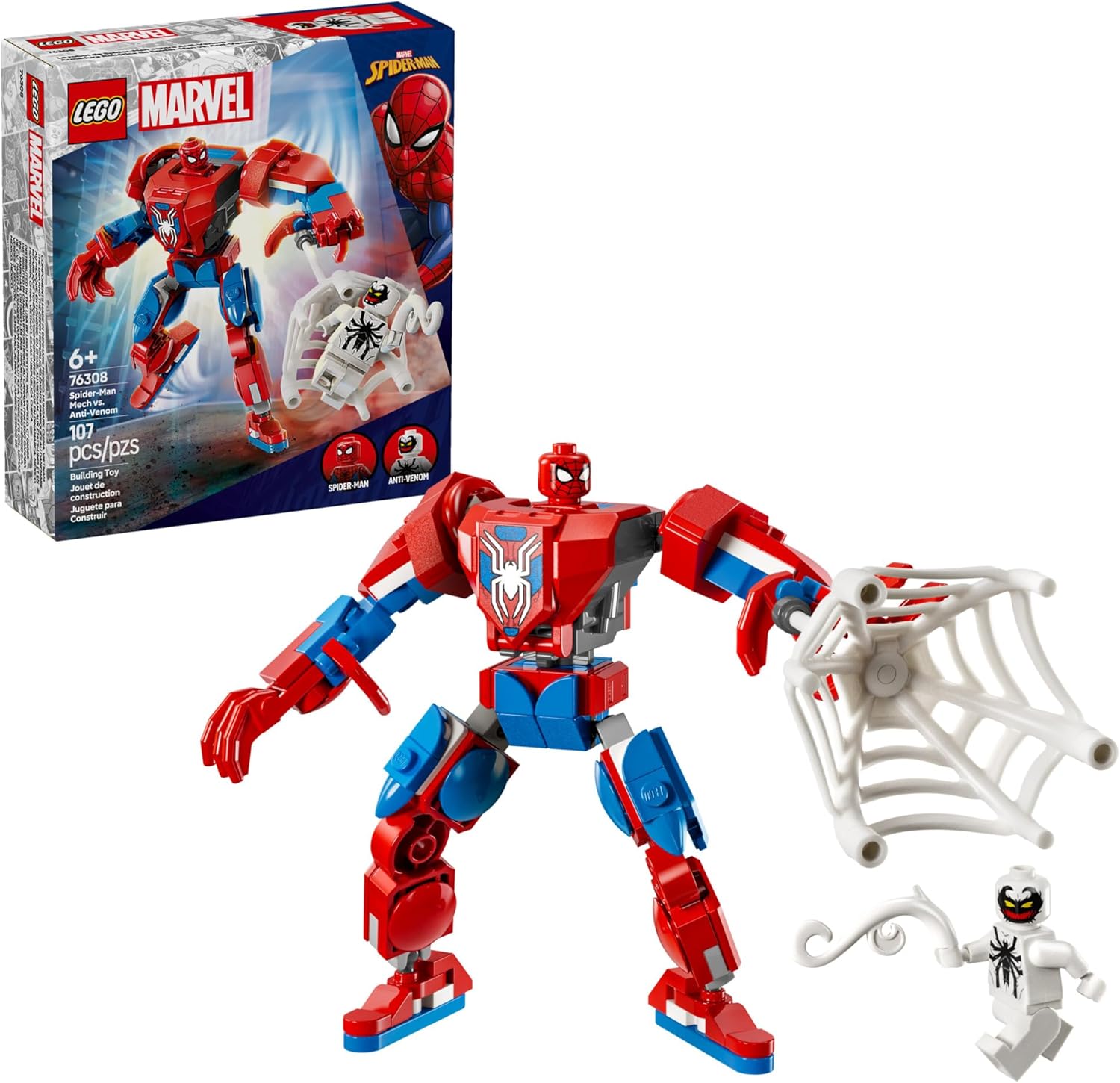 Marvel Spider-Man Mech vs. Anti-Venom-by-Lego