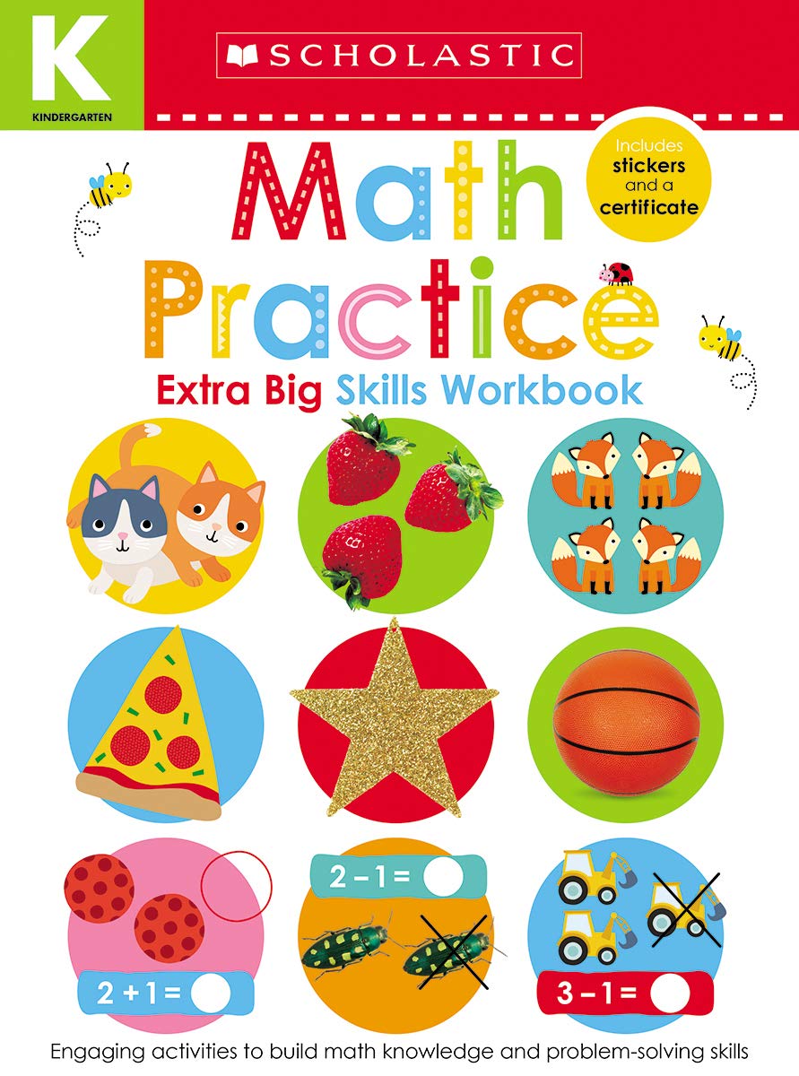 Math Practice Kindergarten Workbook Scholastic Early Learners by Scholastic