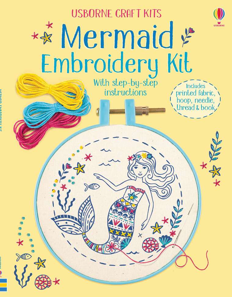 Mermaid Embroidery Kit by Usborne