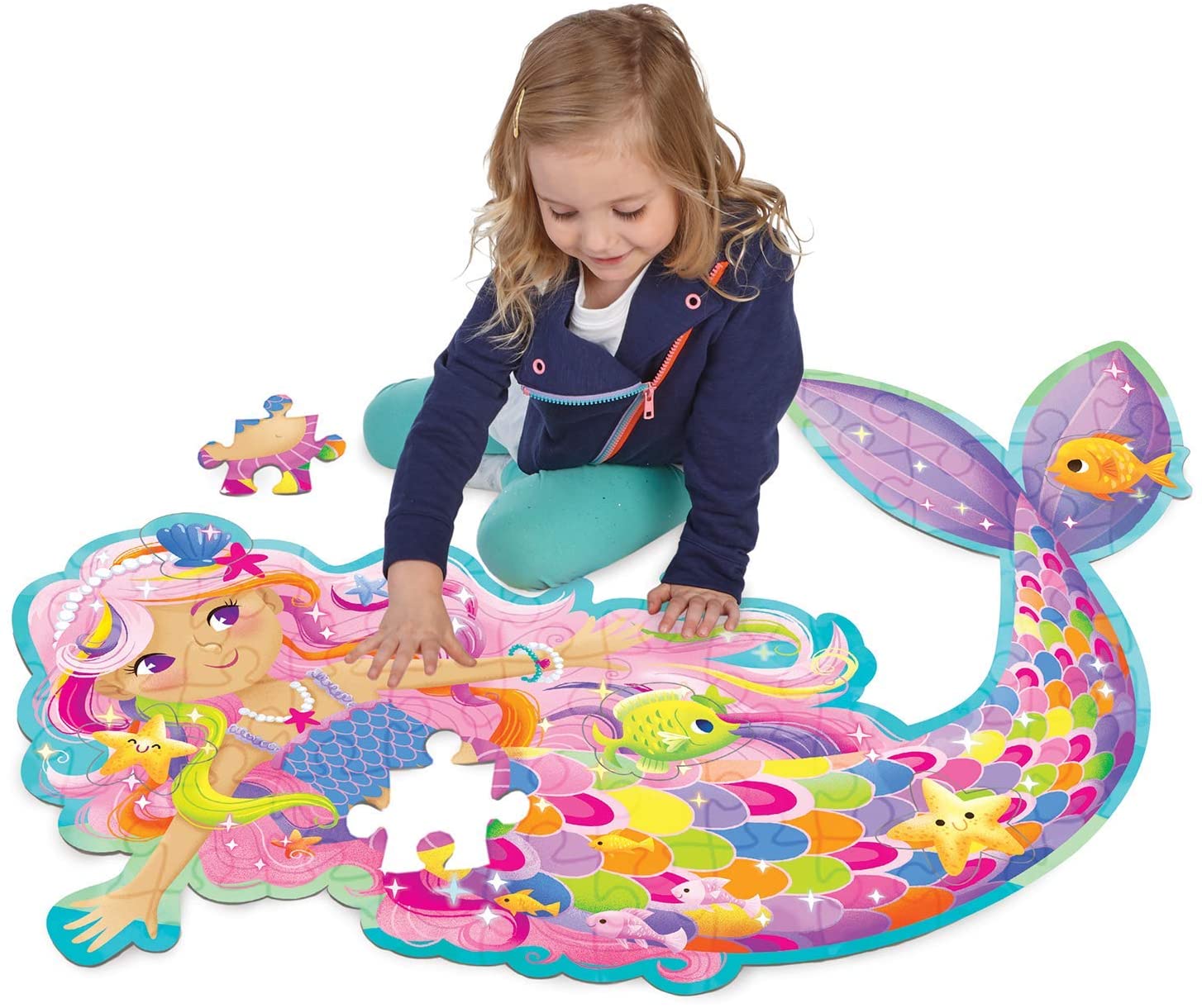 Mermaid Floor Puzzle by Peaceable Kingdom 1