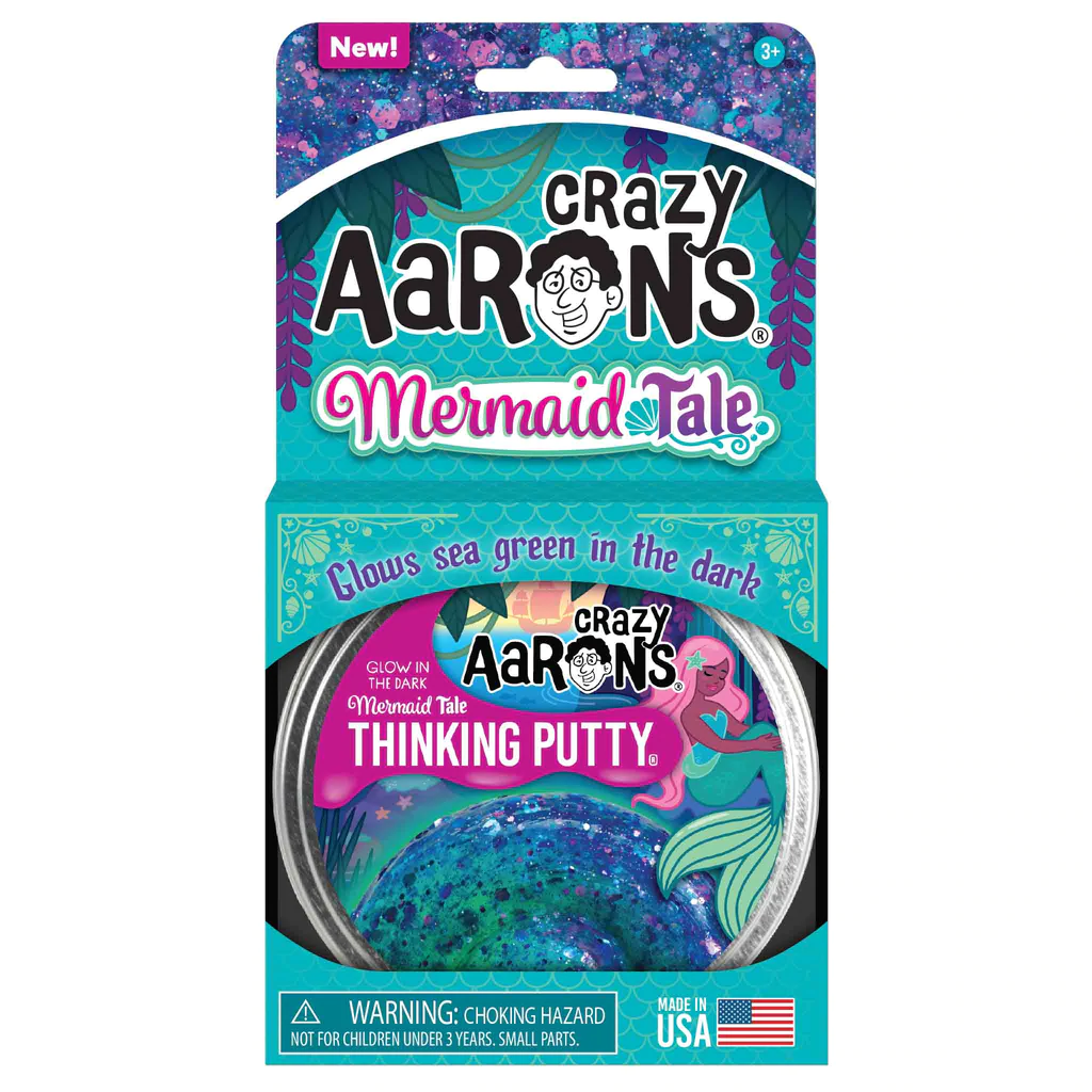Mermaid Tale Thinking Putty Glow Collection by Crazy Aarons Putty World