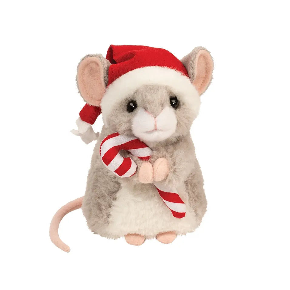 Merrie Mouse with Santa Hat & Candy Cane-by-Douglas