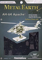 Metal Earth AH 64 Apache Helicopter by Fascinations