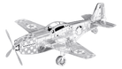Metal Earth Mustang P 51 Airplane by Fascinations 1