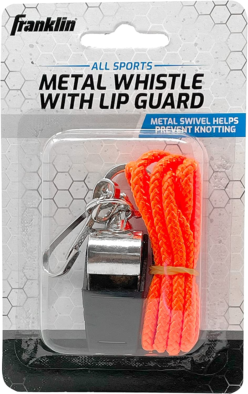 Metal Whistle with Lip Guard by Franklin 7