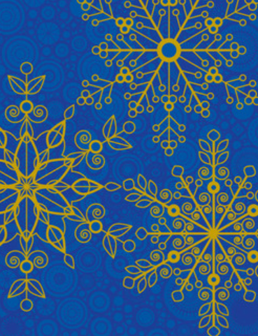 Metallic Snowflakes Holiday Card by Great Arrow Graphics