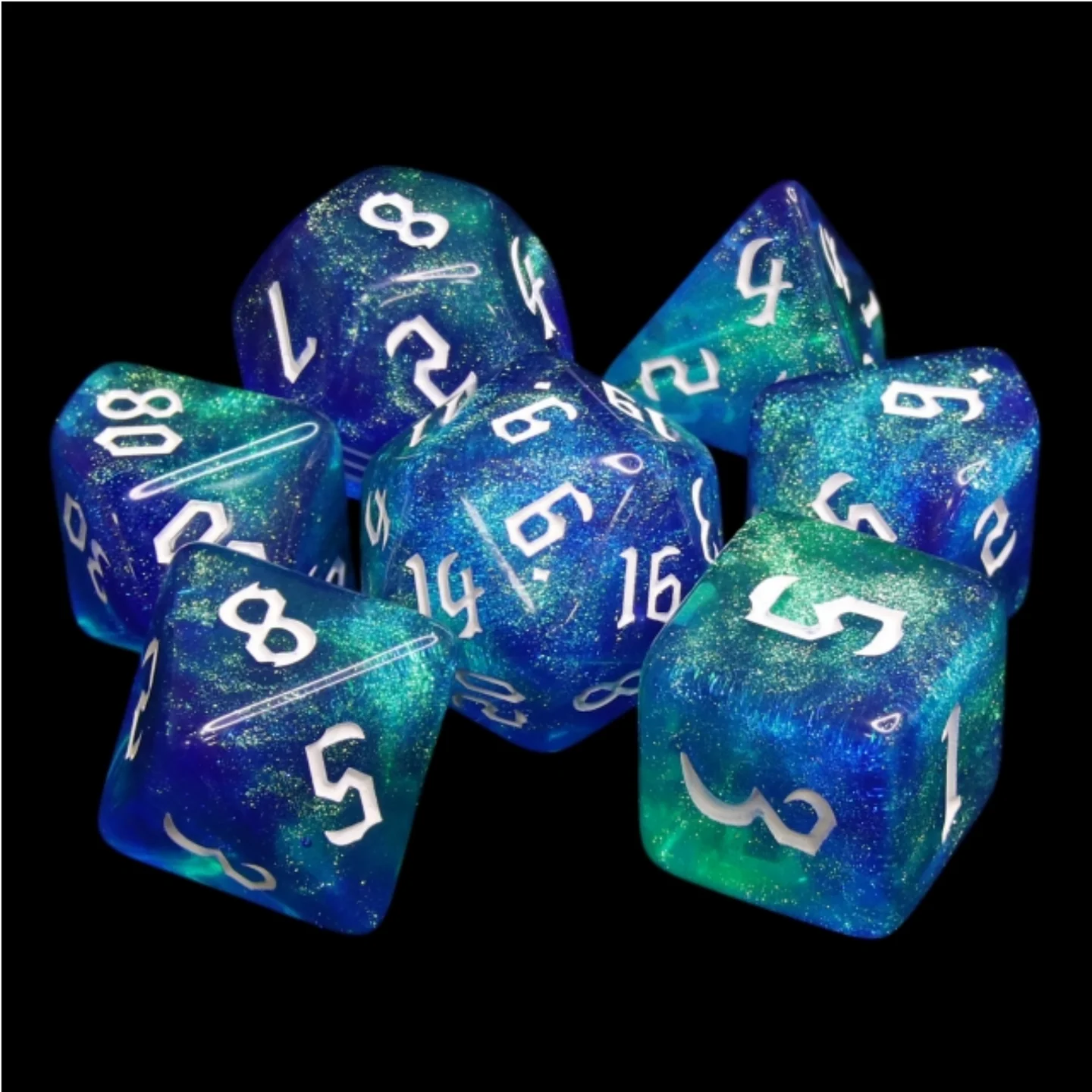 Meteor Storms RPG Dice Set-by-Foam Brain Games