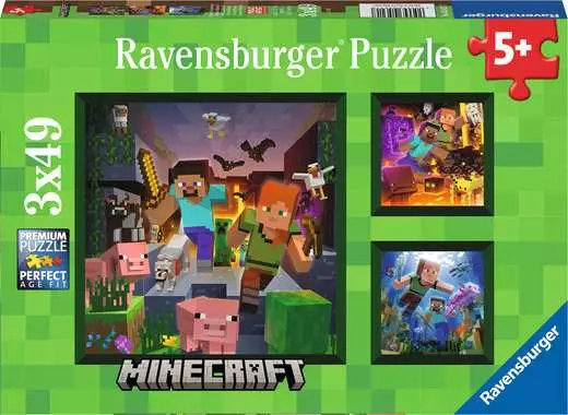 Minecraft Biomes 49px Puzzle-by-Ravensburger