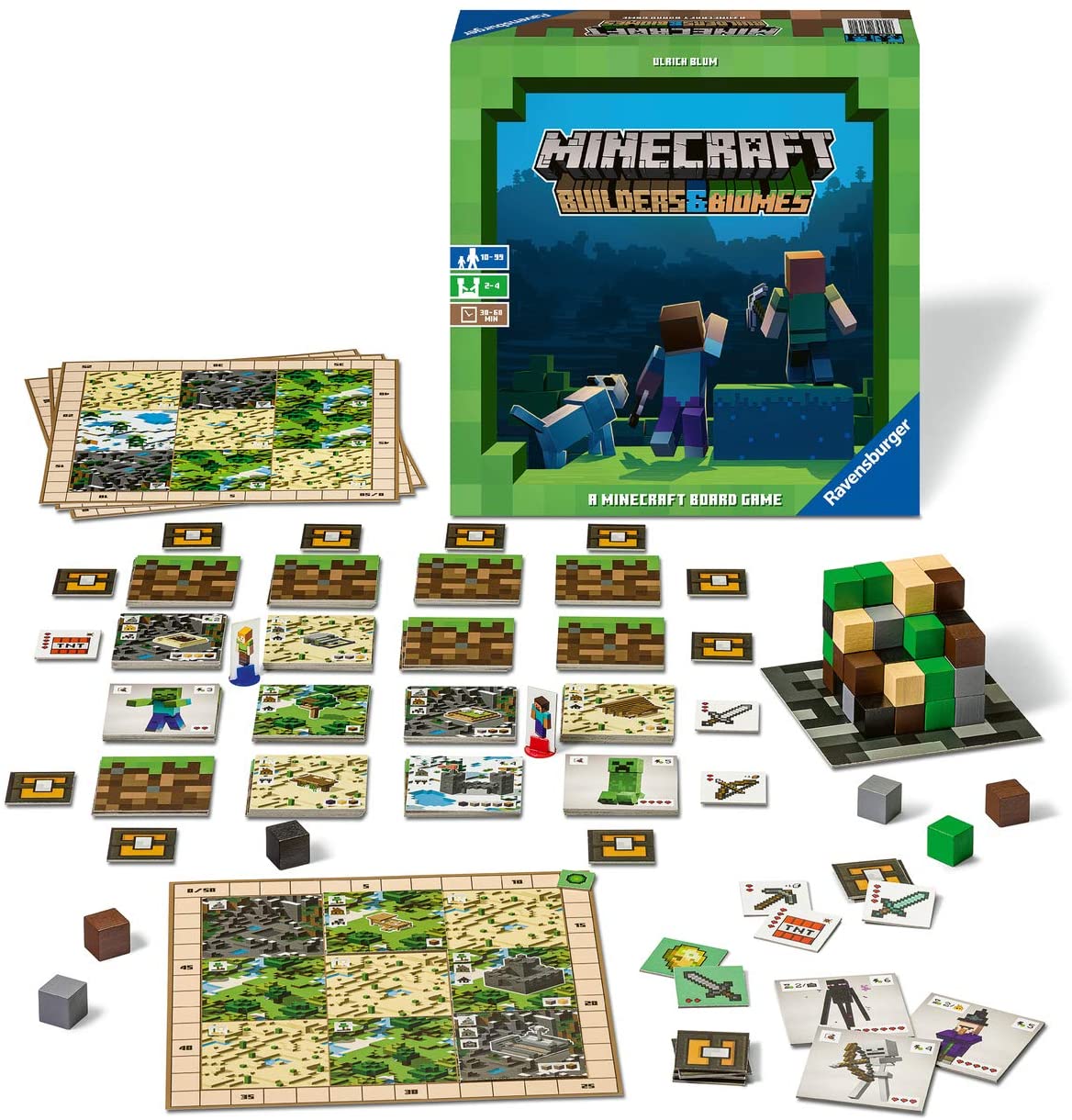 Minecraft Builders Biomes Board Game by Ravensburger 2