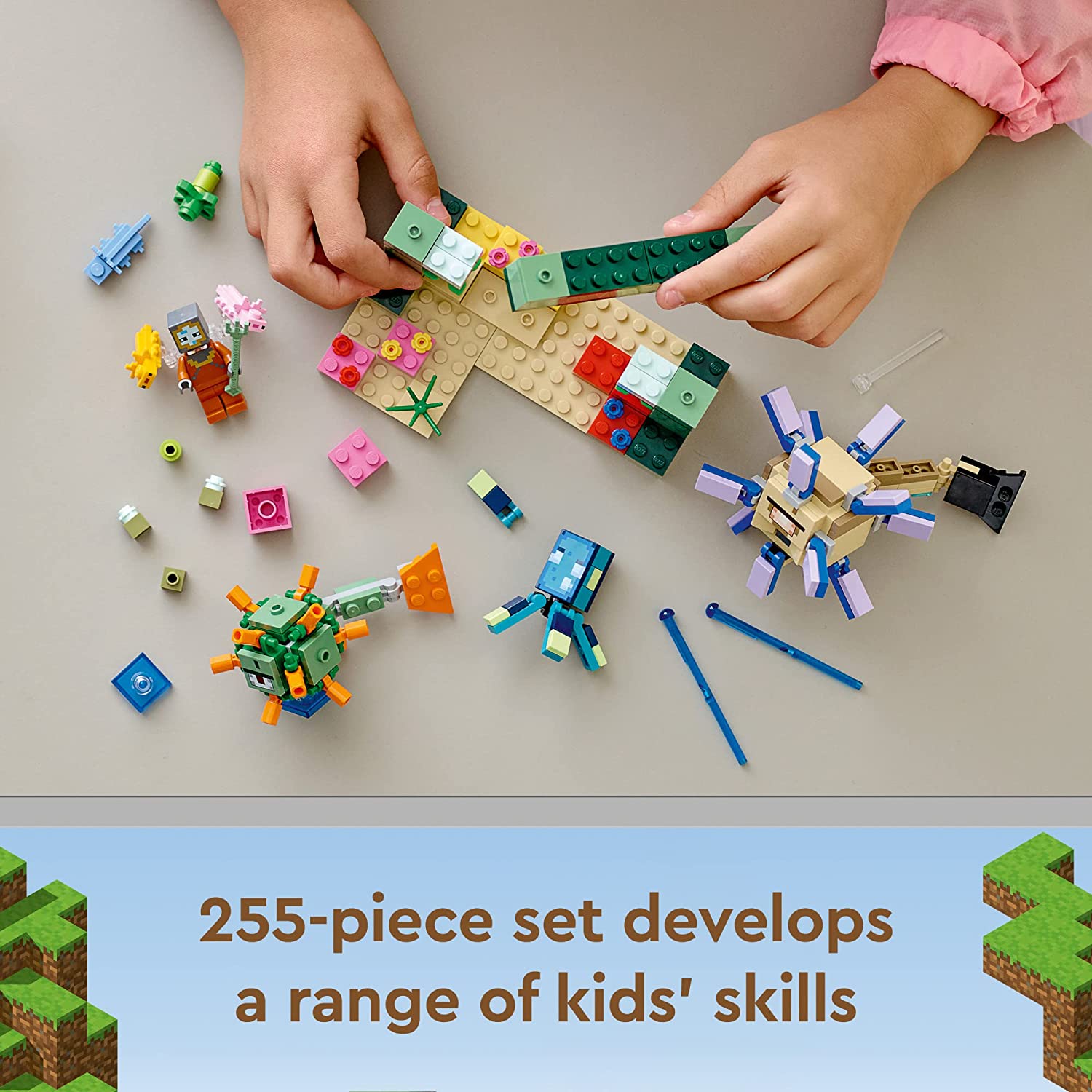 Minecraft The Guardian Battle by Lego 3