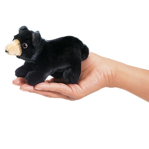 Mini Black Bear Puppet by Folkmanis