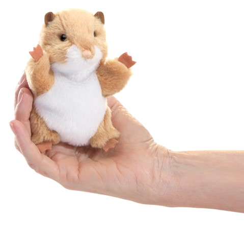 Mini Hamster Finger Puppet-by-Folkmanis