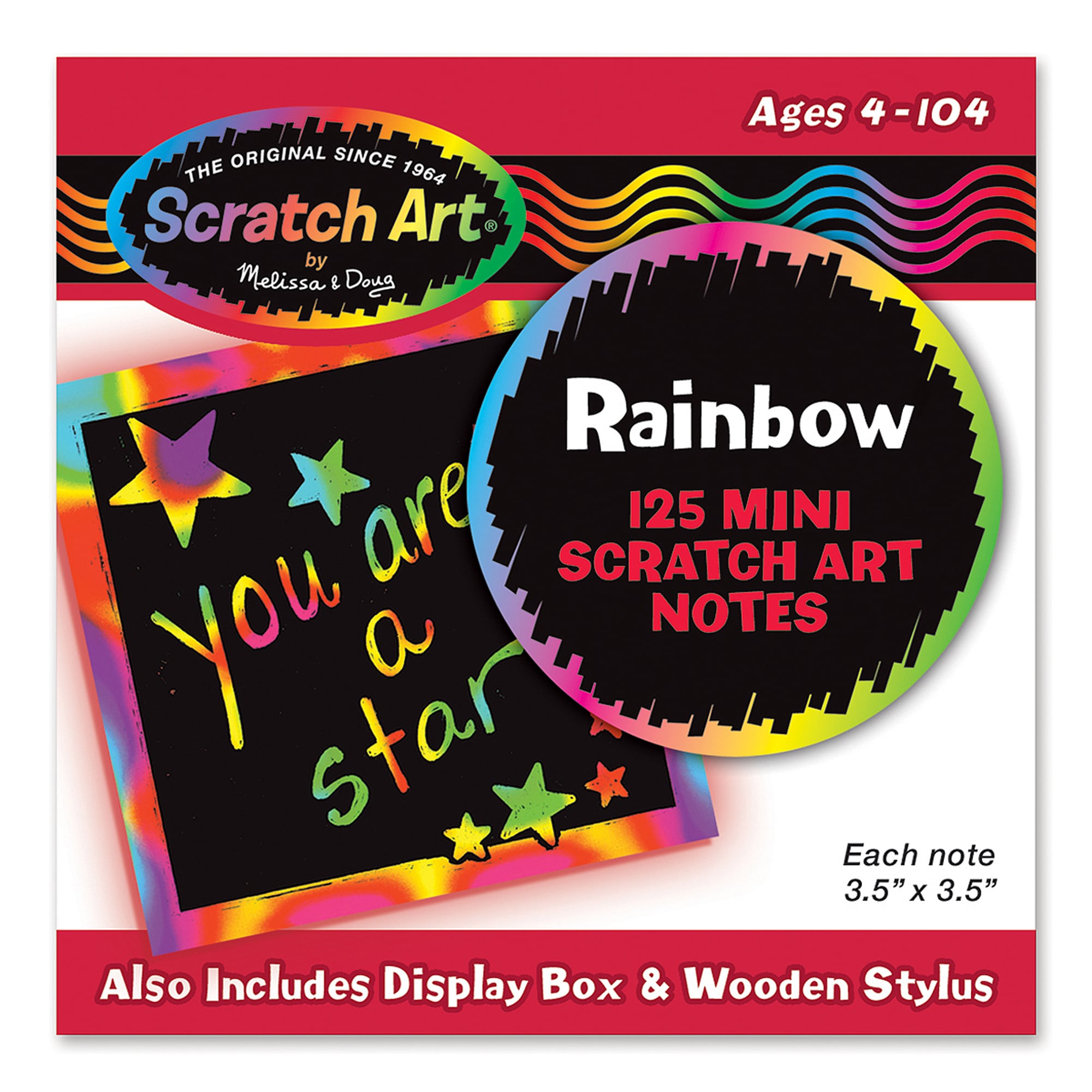 Mini Scratch Art Notes Rainbow by Melissa Doug