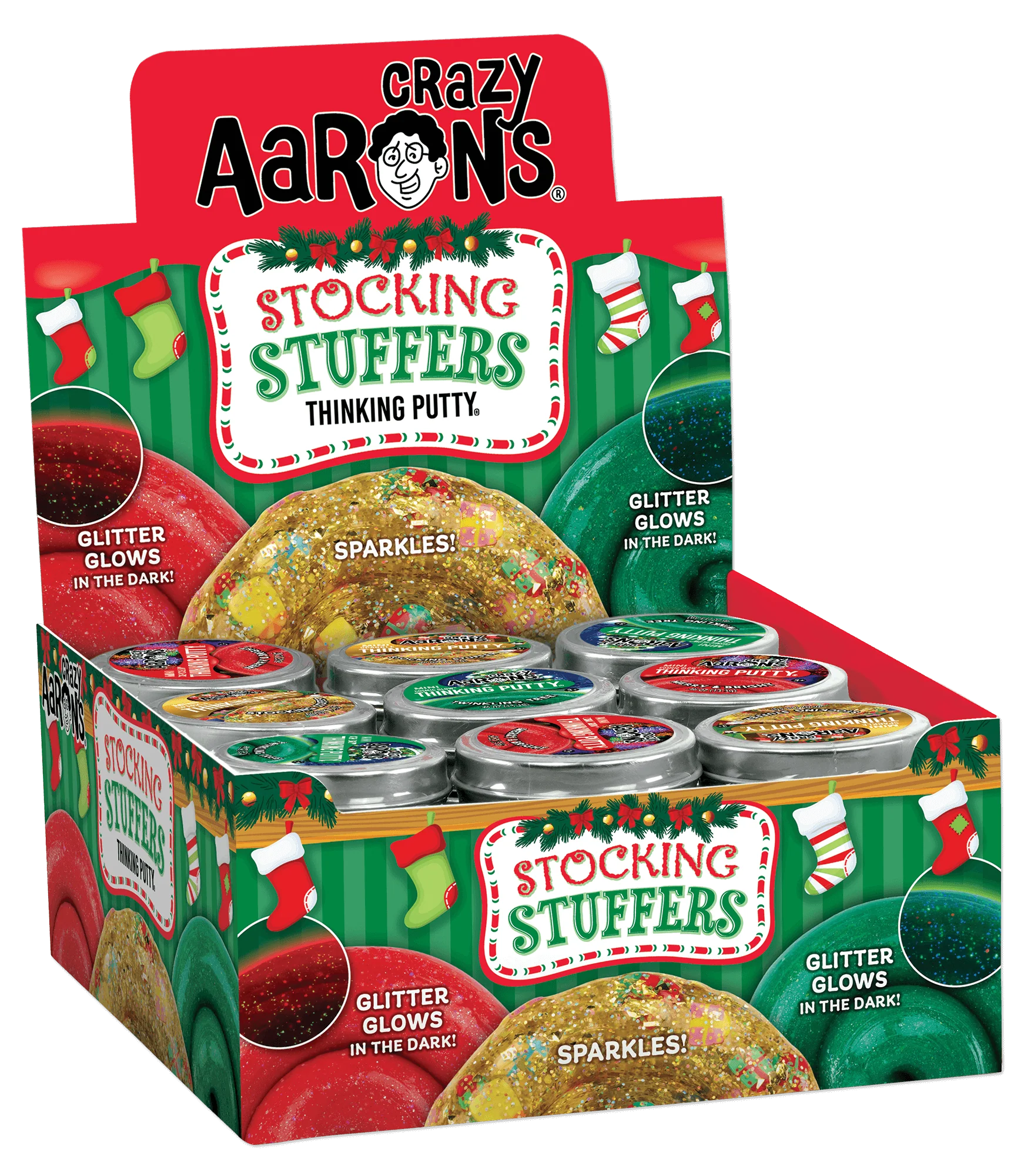 Mini Thinking Putty Tins - Seasons Greetings Series-by-Crazy Aaron's Putty World