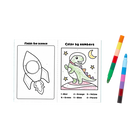 Mini Traveler Coloring Activity Kit Dinosaurs in Space by Ooly 5