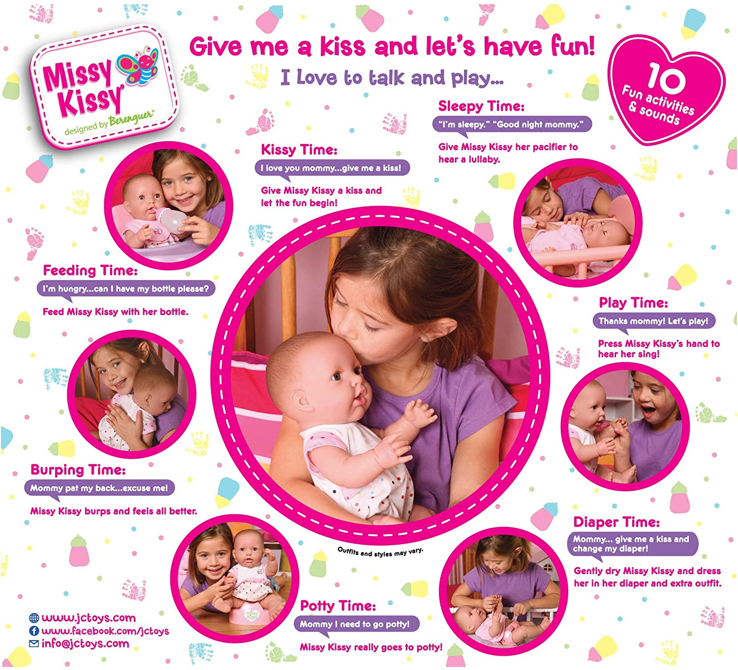 Missy Kissy Electronic Drink Wet Speak 15 Doll by JC Toys 1