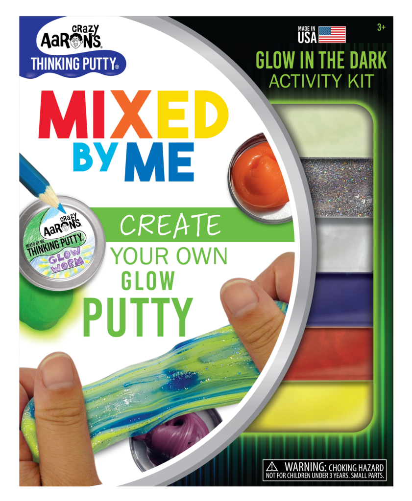 Mixed By Me Thinking Putty Kit Glow In the Dark by Crazy Aarons Putty World