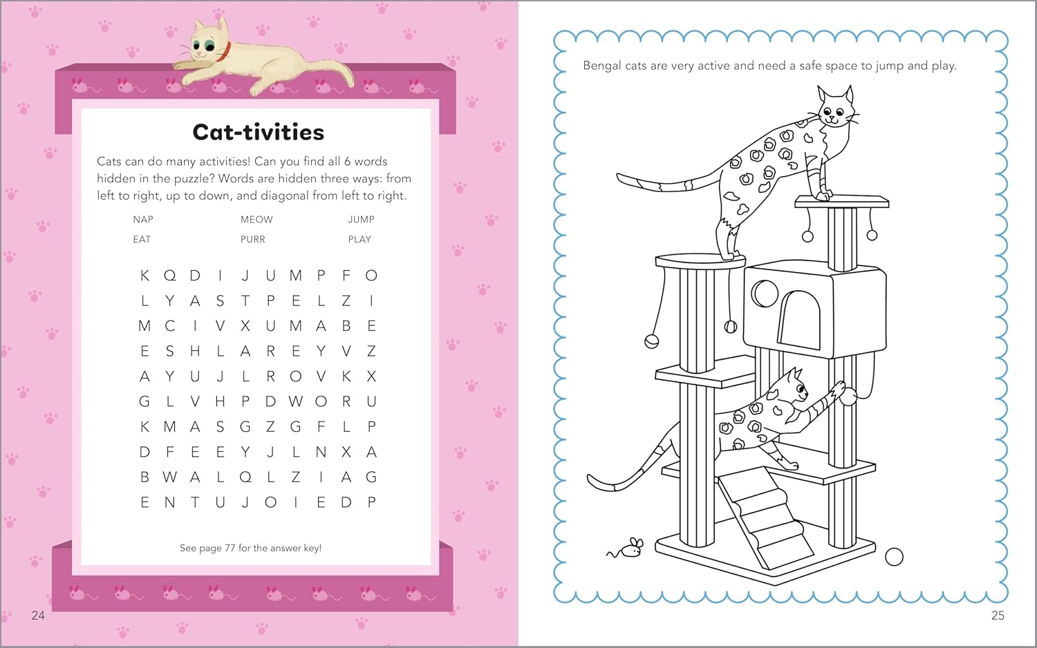 Cute Cats Activity Book for Kids by Sourcebooks