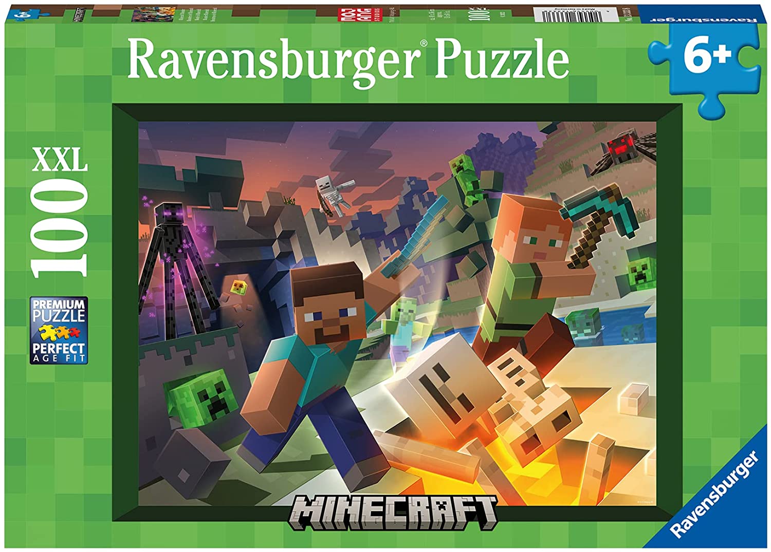 Monster Minecraft 100pc Puzzle by Ravensburger