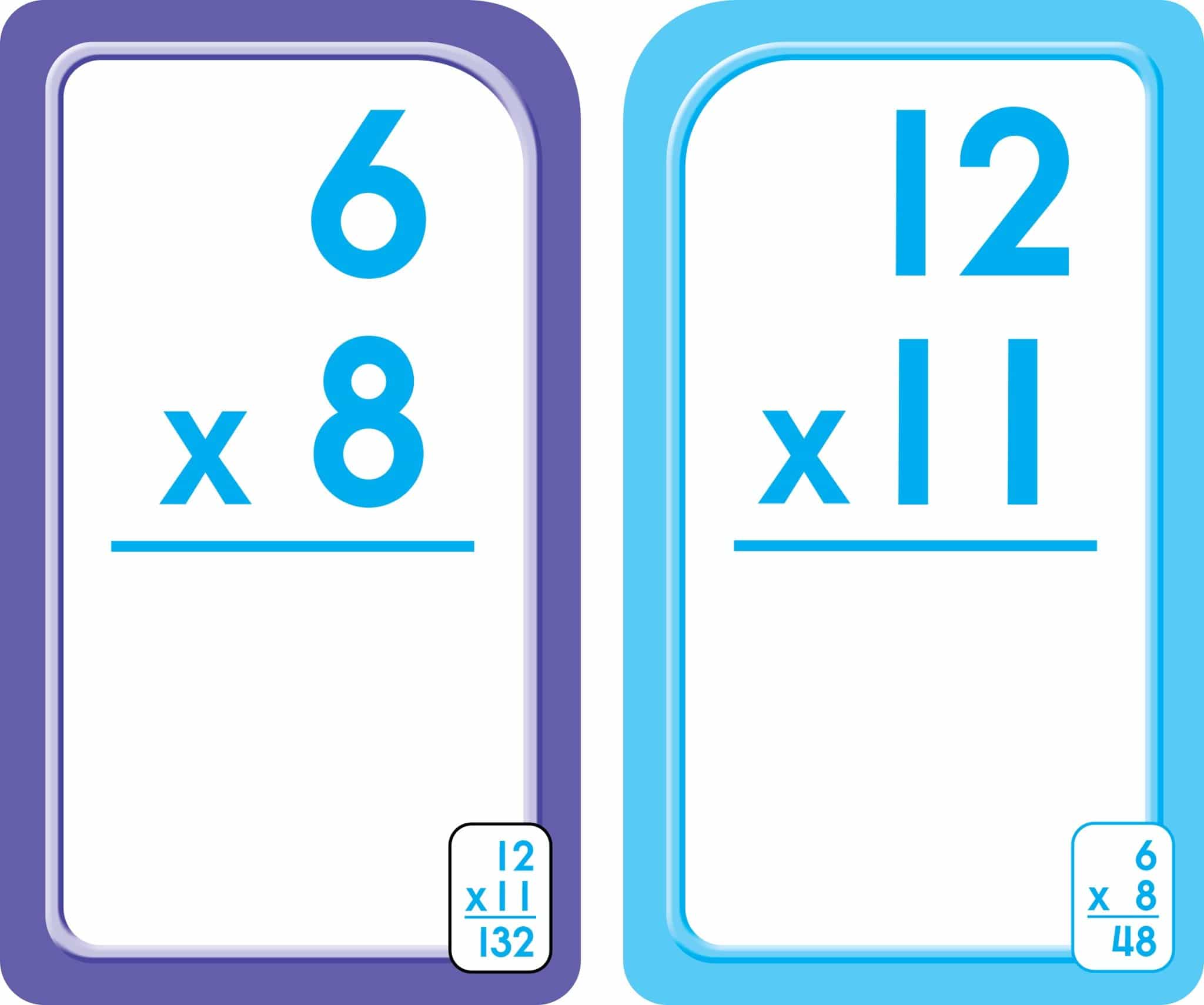 Multiplication 0 12 Flash Cards by School Zone 4