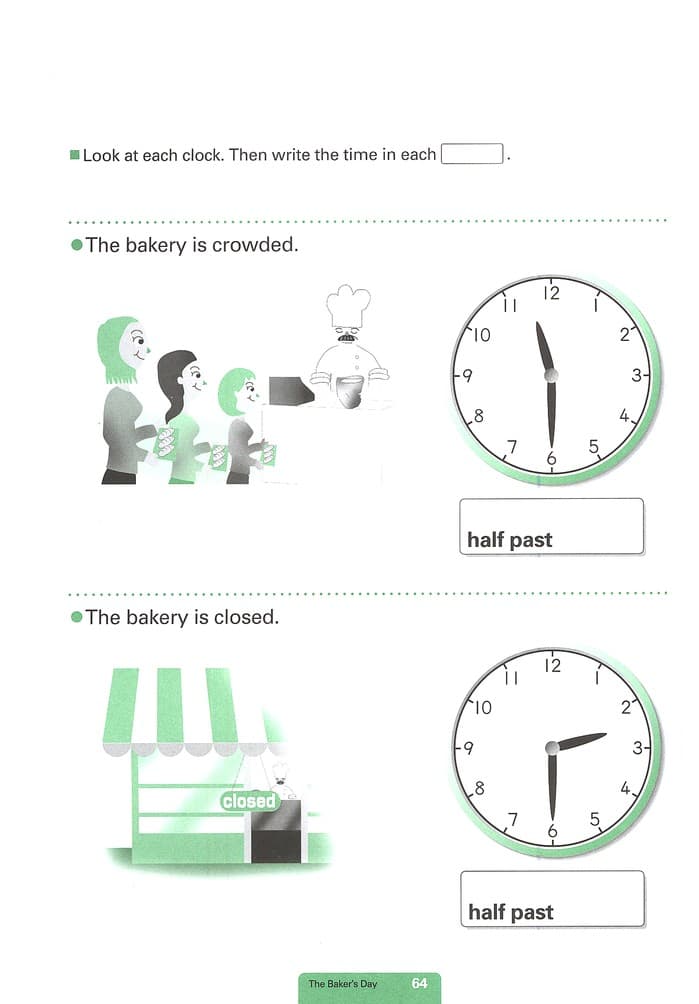 My Book of Easy Telling Time Learning about Hours and Half Hours by Kumon 3