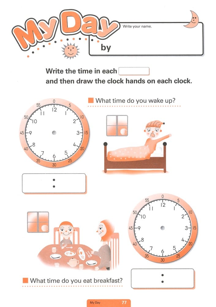 My Book of Telling Time Learning About Minutes by Kumon 2