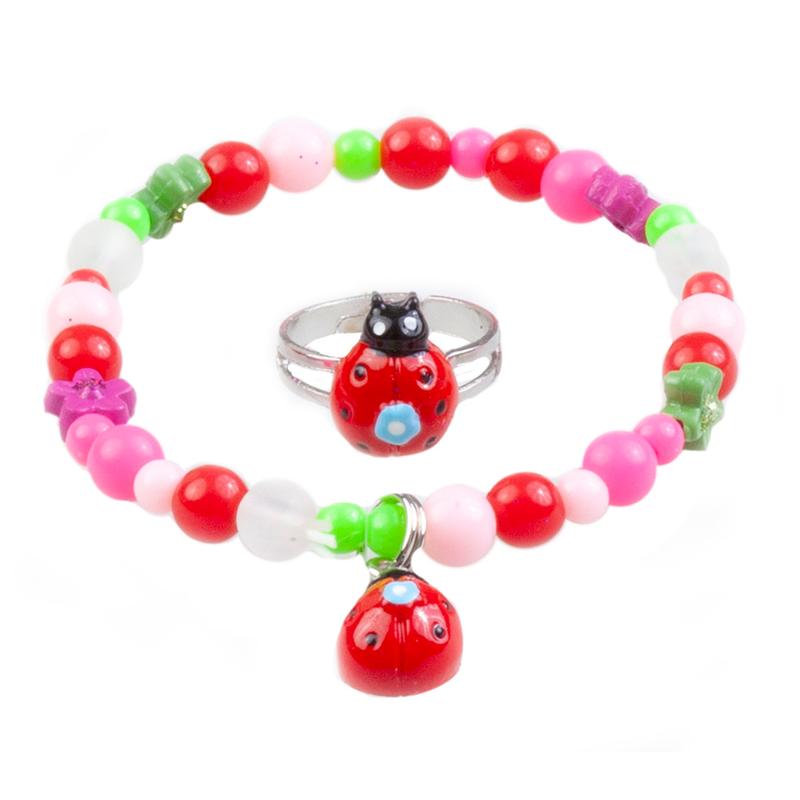 My Fair Ladybug Bracelet & Ring Set-by-Great Pretenders