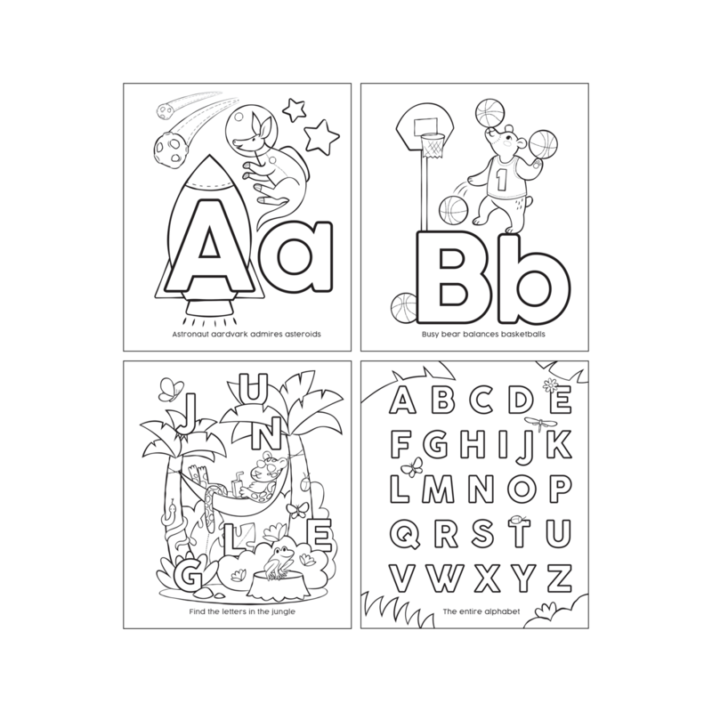 My First ABC Amazing Animals Coloring Book by Ooly 1