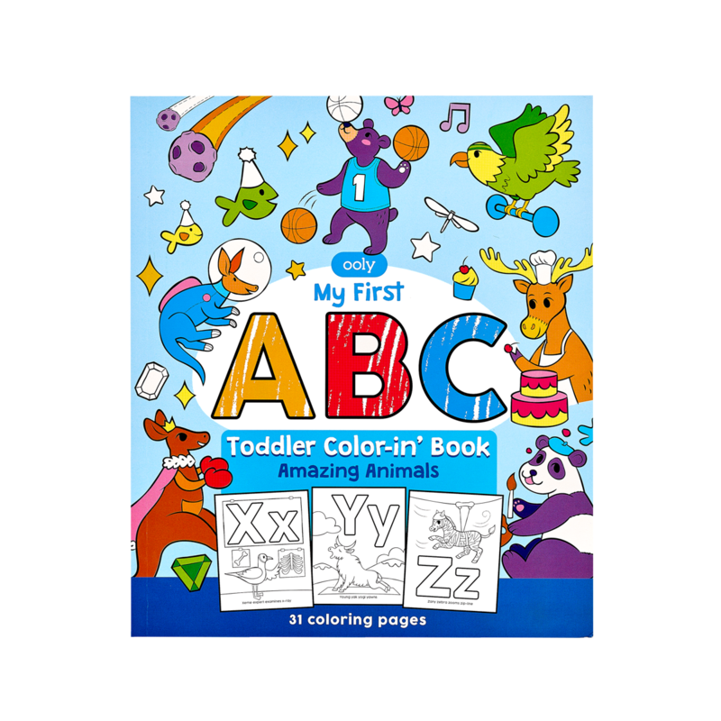 My First ABC Amazing Animals Coloring Book by Ooly