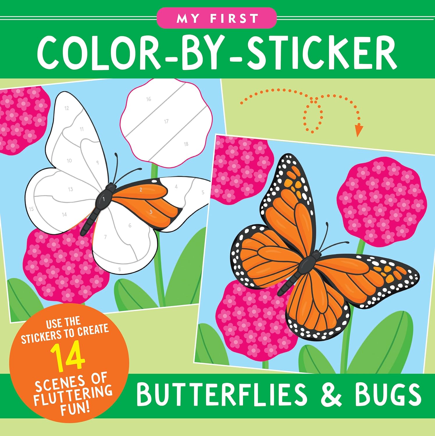 My First Color-By-Sticker Book - Butterflies & Bugs-by-Peter Pauper Press