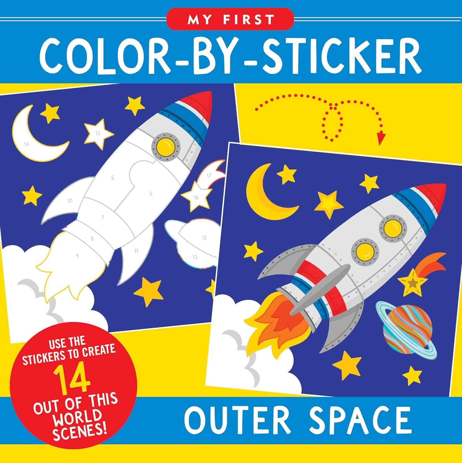 My First Color-By-Sticker Book - Outer Space-by-Peter Pauper Press