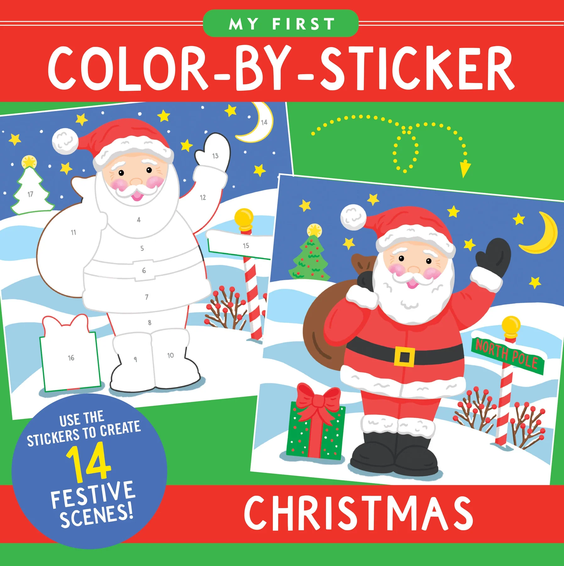 My First Color-by-Sticker Book -- Christmas-by-Peter Pauper Press