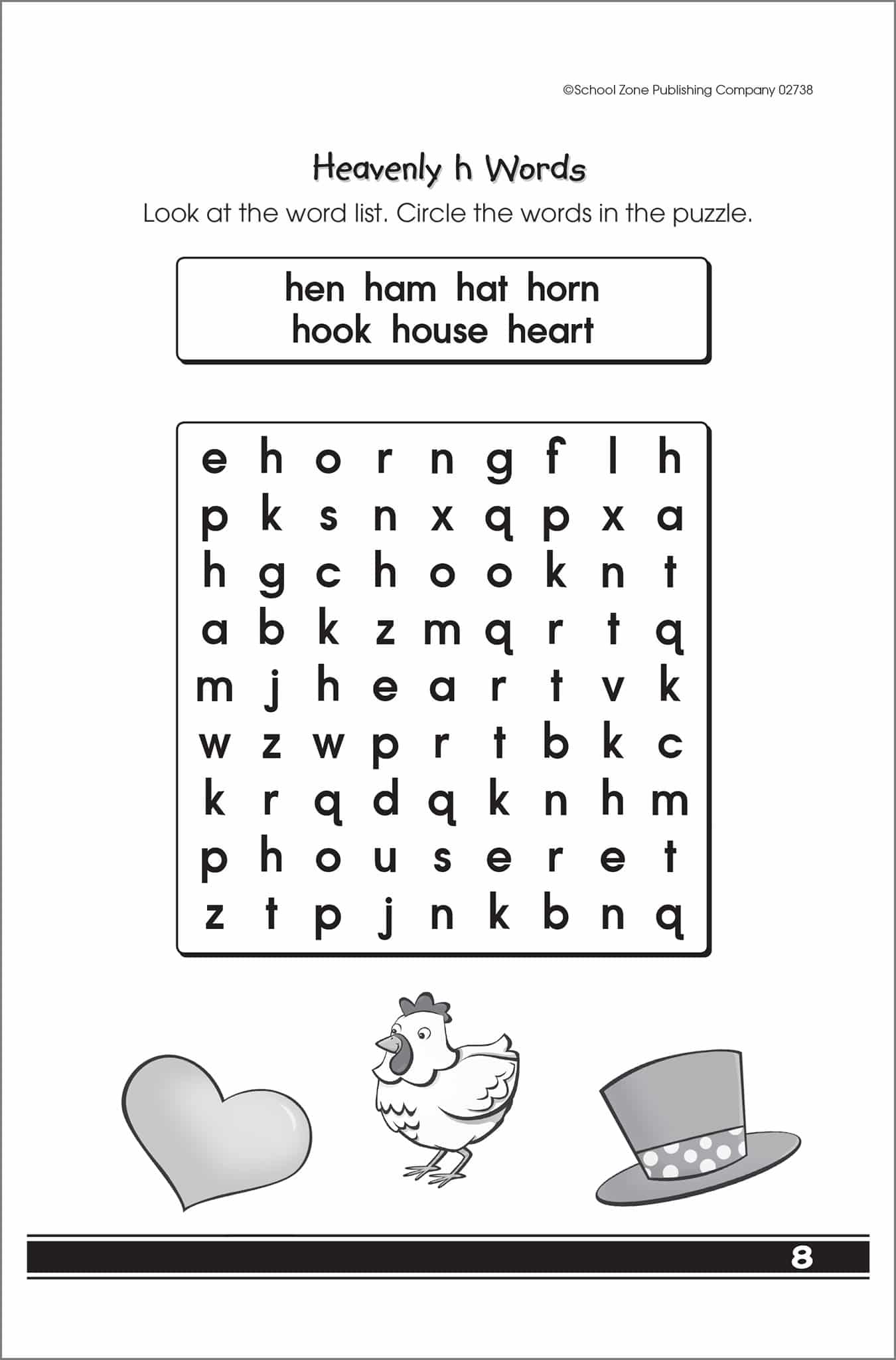 My First Word Searches Grades K 1 Workbook by School Zone 2