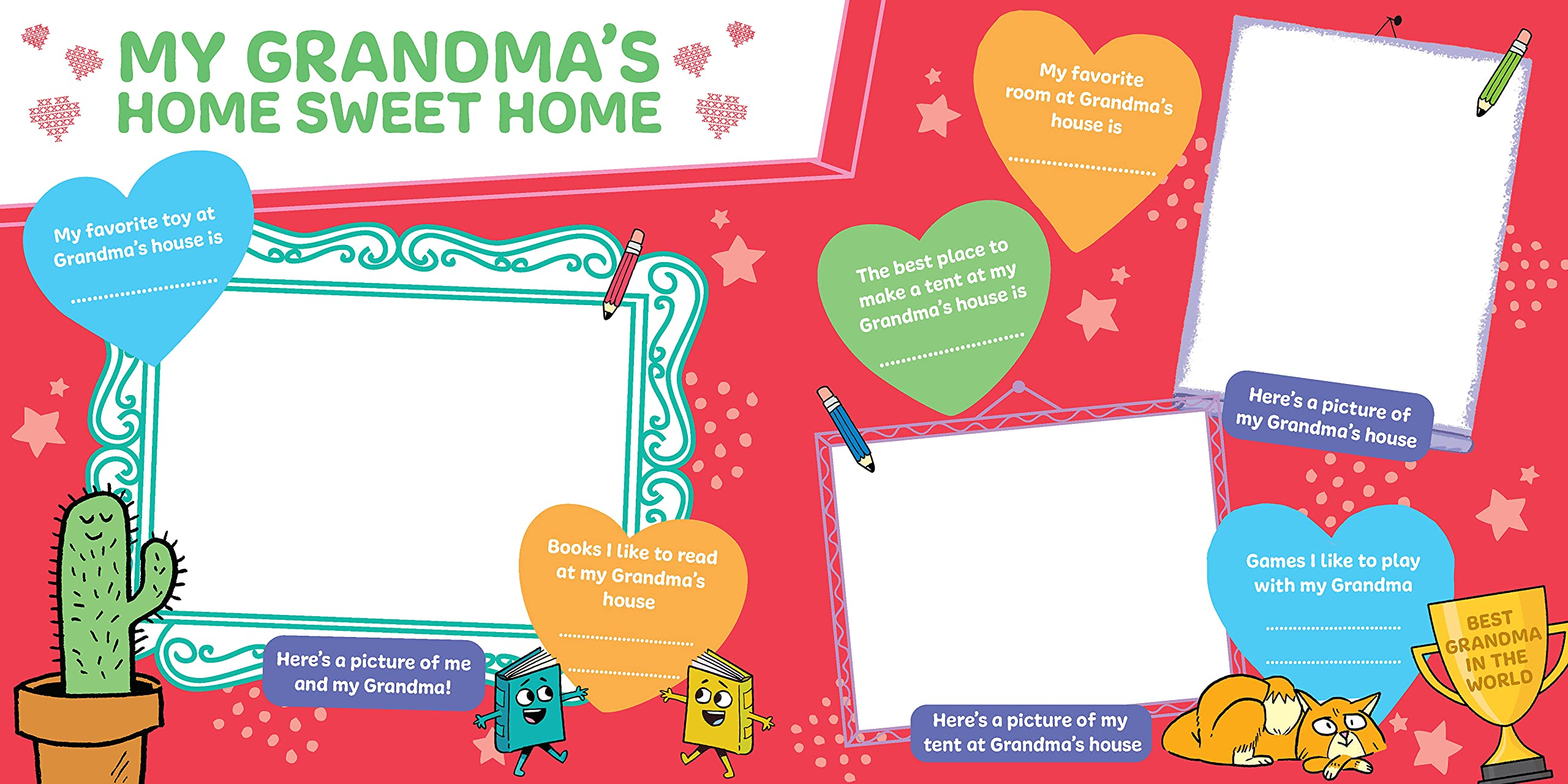 My Sleepover at Grandmas House A Grandma and Me Activity and Memory Book Keepsake for Toddlers and Kids by Sourcebooks 2