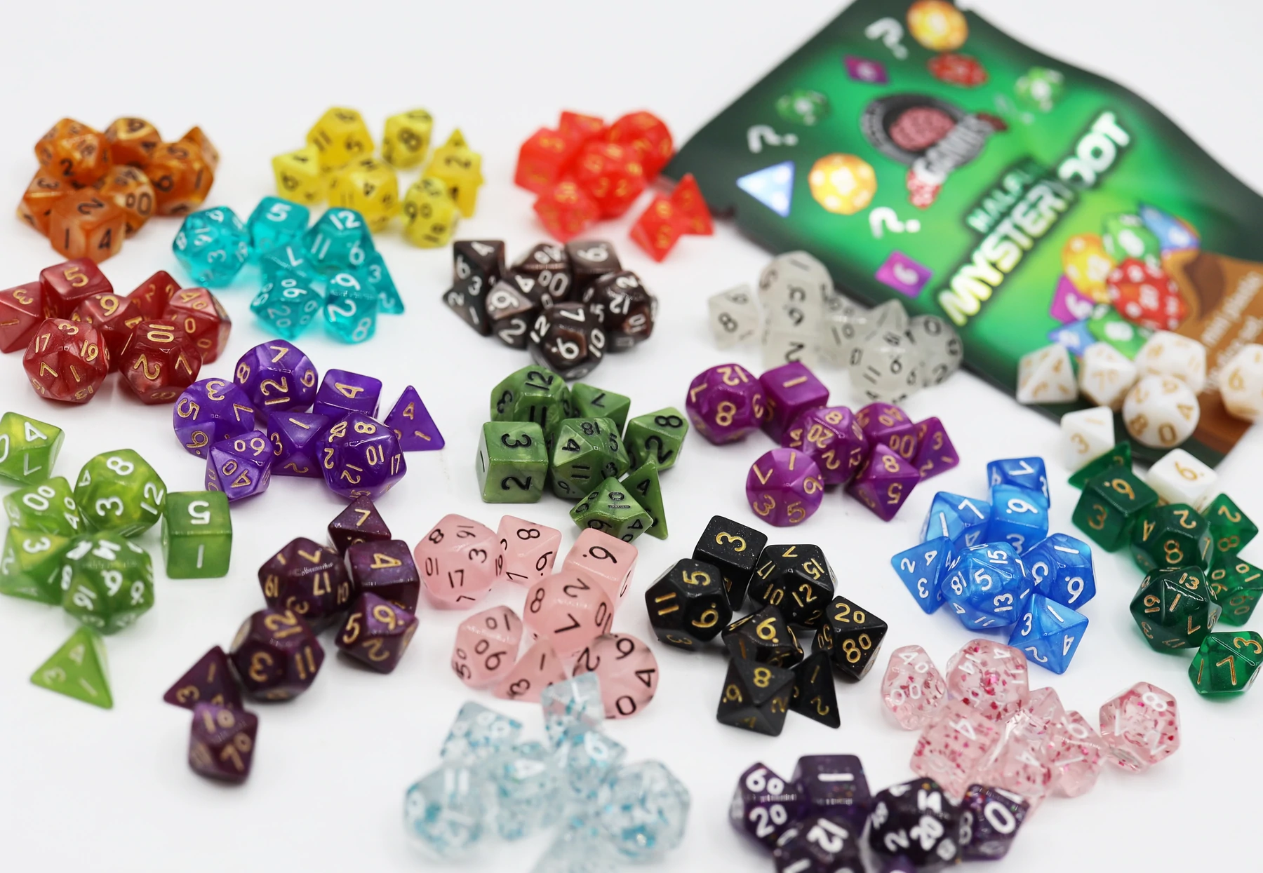 Mystery Loot Plastic Halfling Mini RPG Dice Set by Foam Brain Games 2