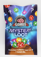Mystery Loot Plastic RPG Dice Set Bonus Single Metal Die by Foam Brain Games