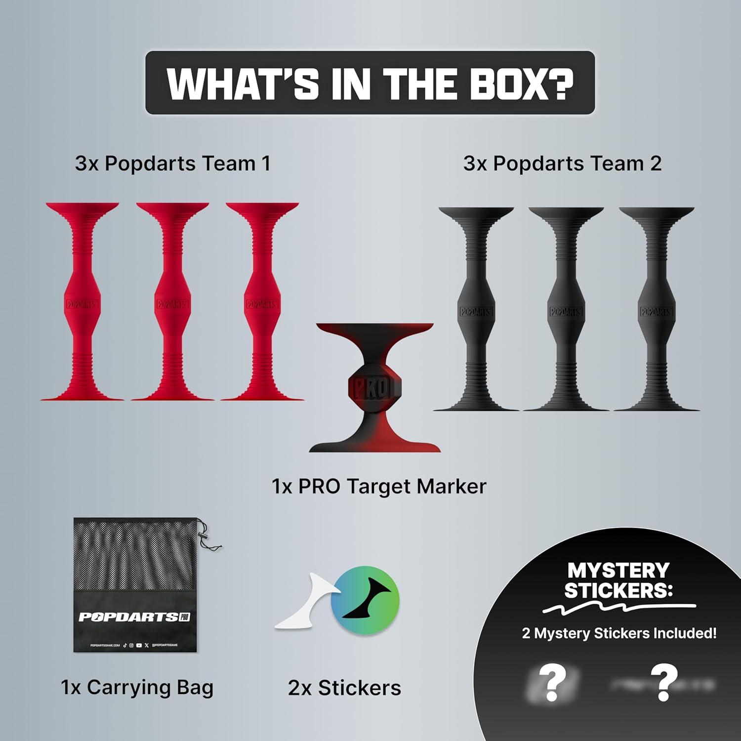 Popdarts Pro Pac (Red & Black) by Popdarts