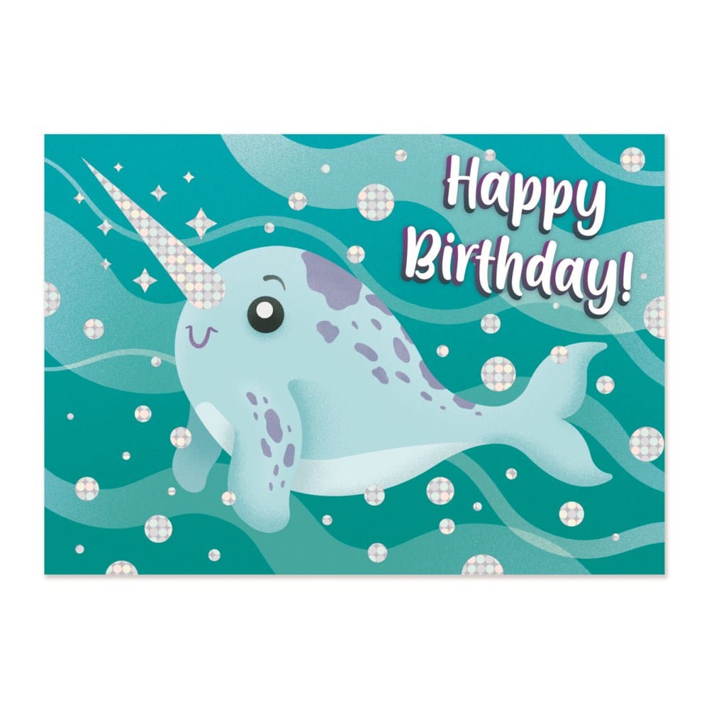 Narhwal Birthday Card by Peaceable Kingdom