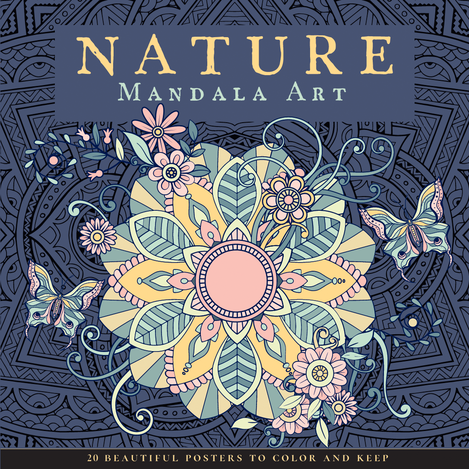 Nature Mandala Art Coloring Book-by-Kane Miller