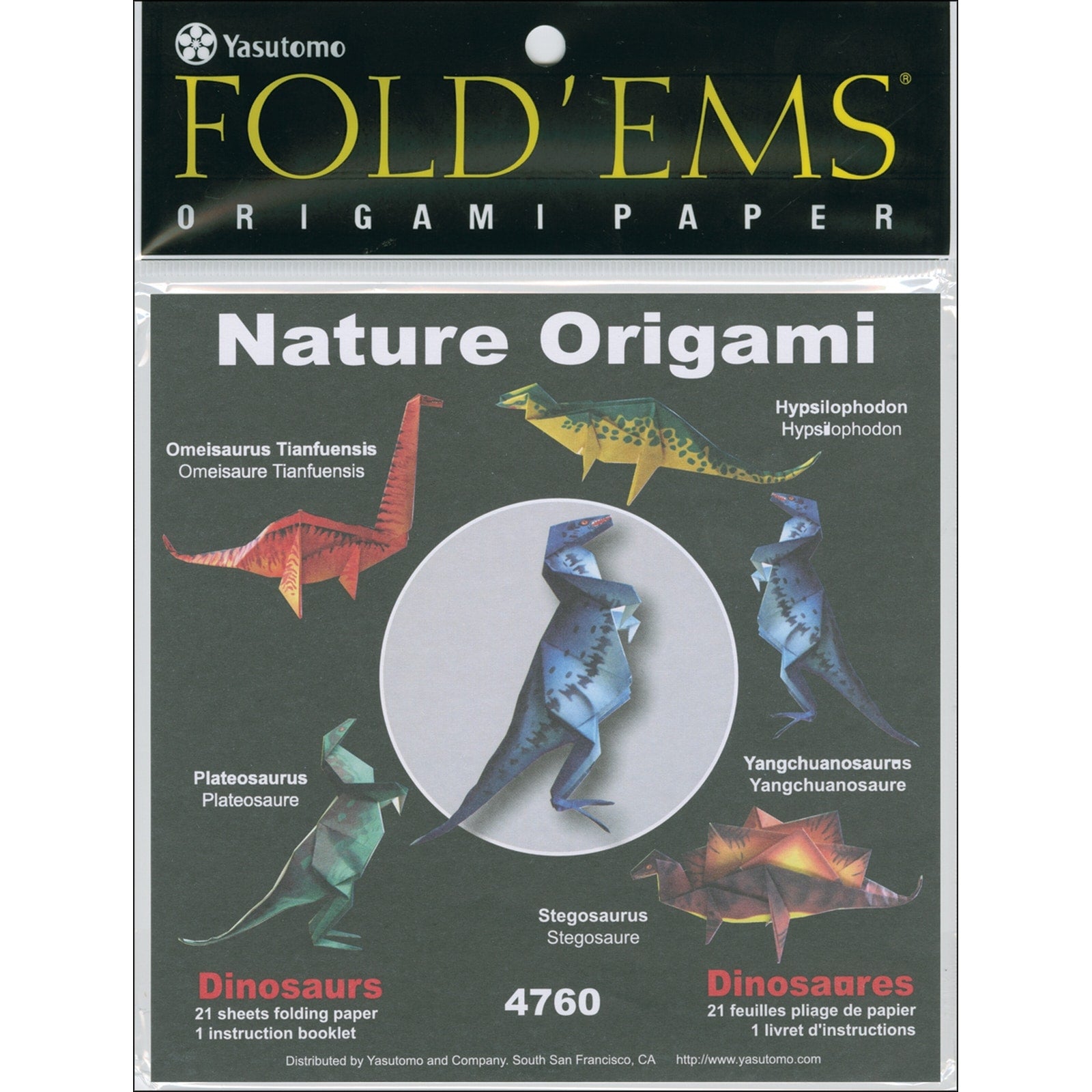 Nature Origami Paper Dinosaurs by Yasutomo