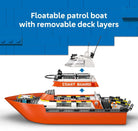 City Coast Guard Rescue Boat & Helicopter by Lego