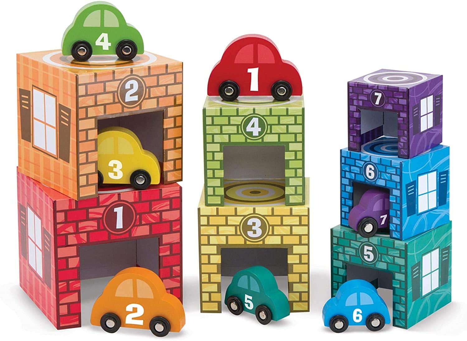 Nesting Sorting Garages Cars by Melissa Doug