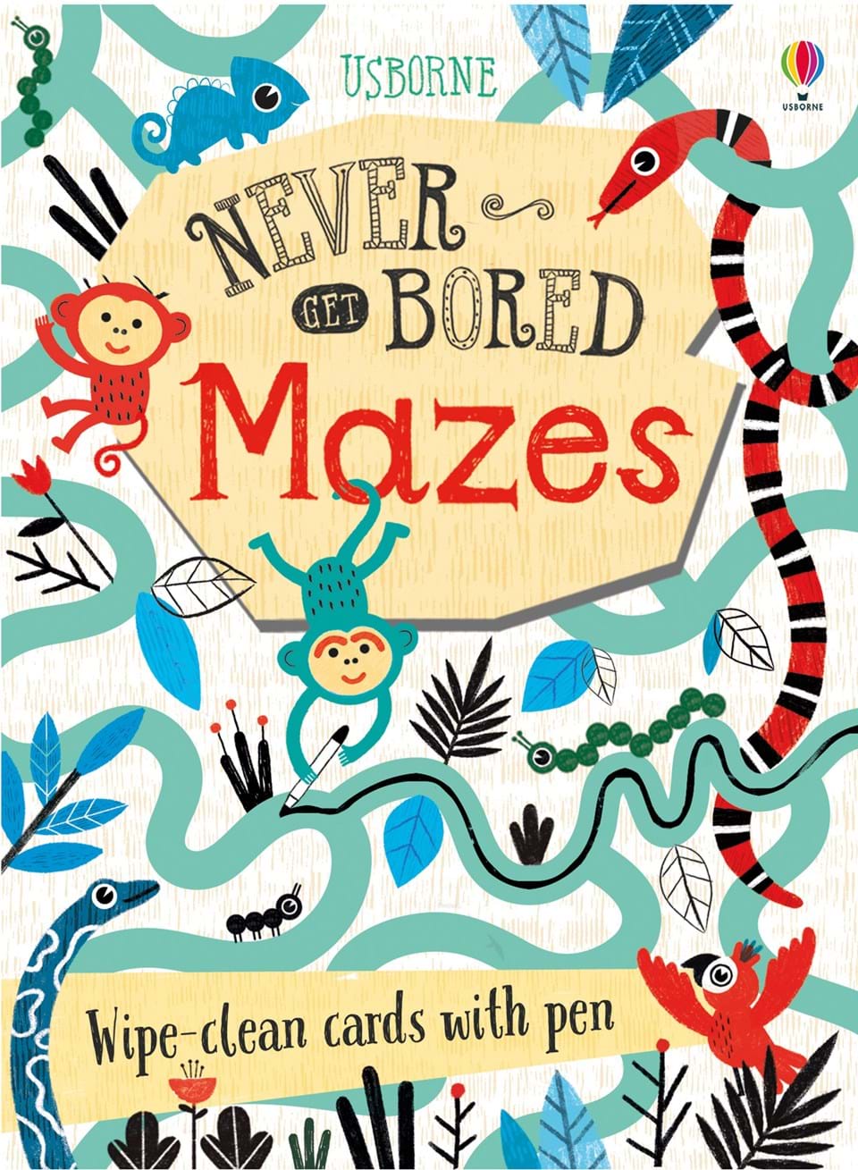 Never Get Bored Mazes Cards by Usborne