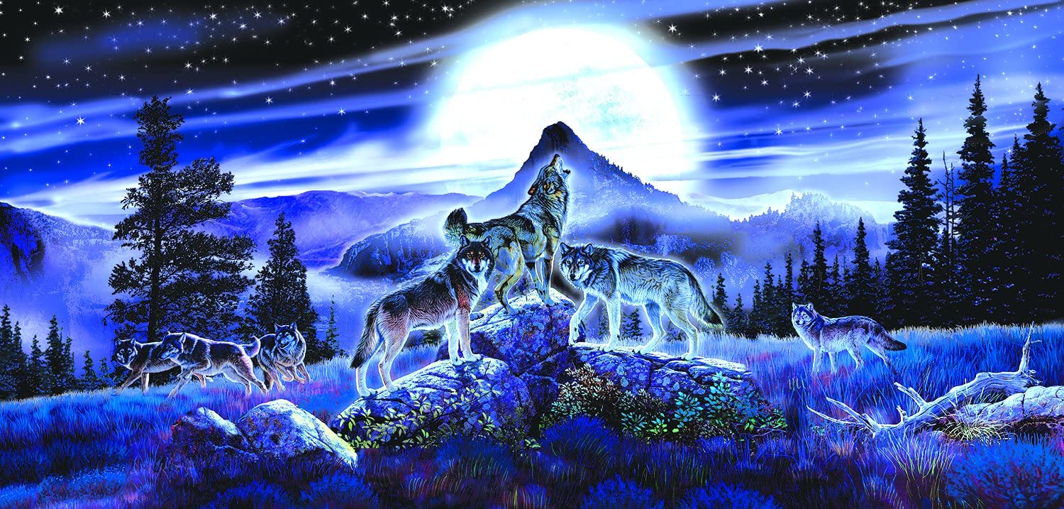 Night Wolves Puzzle by Sunsout