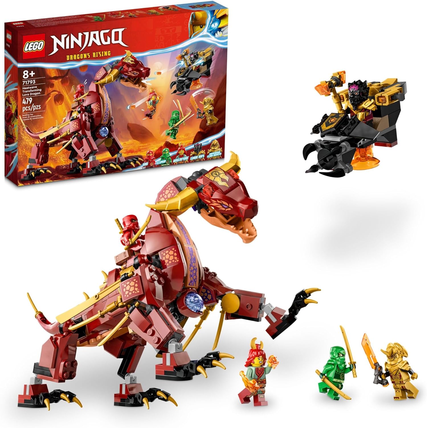 Ninjago Heatwave Transforming Lava Dragon-by-Lego