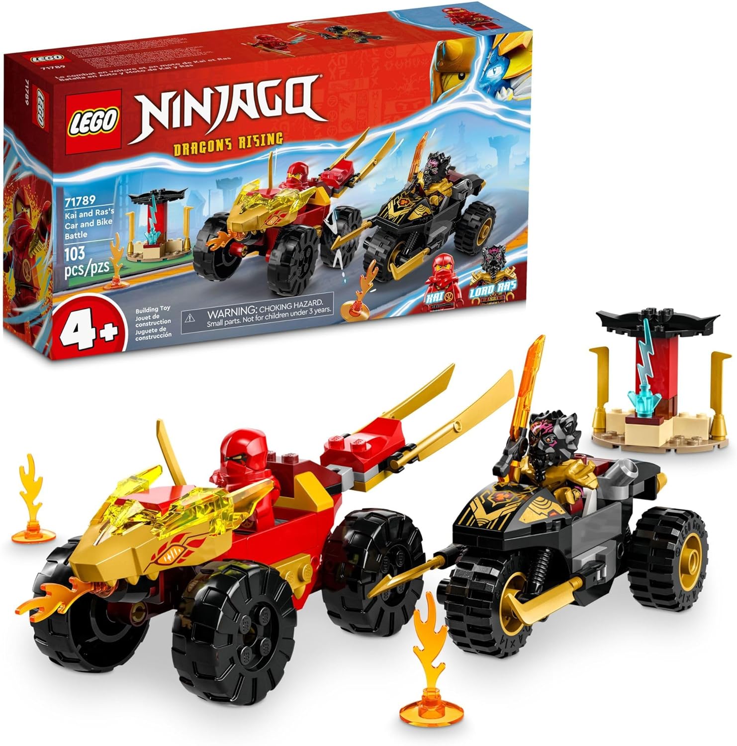 Ninjago  Kai and Ras’ Car and Bike Battle-by-Lego