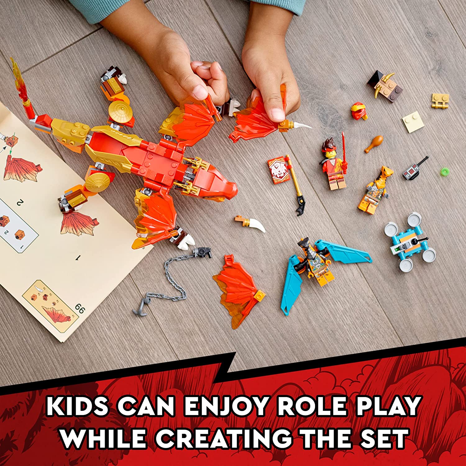 Ninjago Kais Fire Dragon by Lego 3