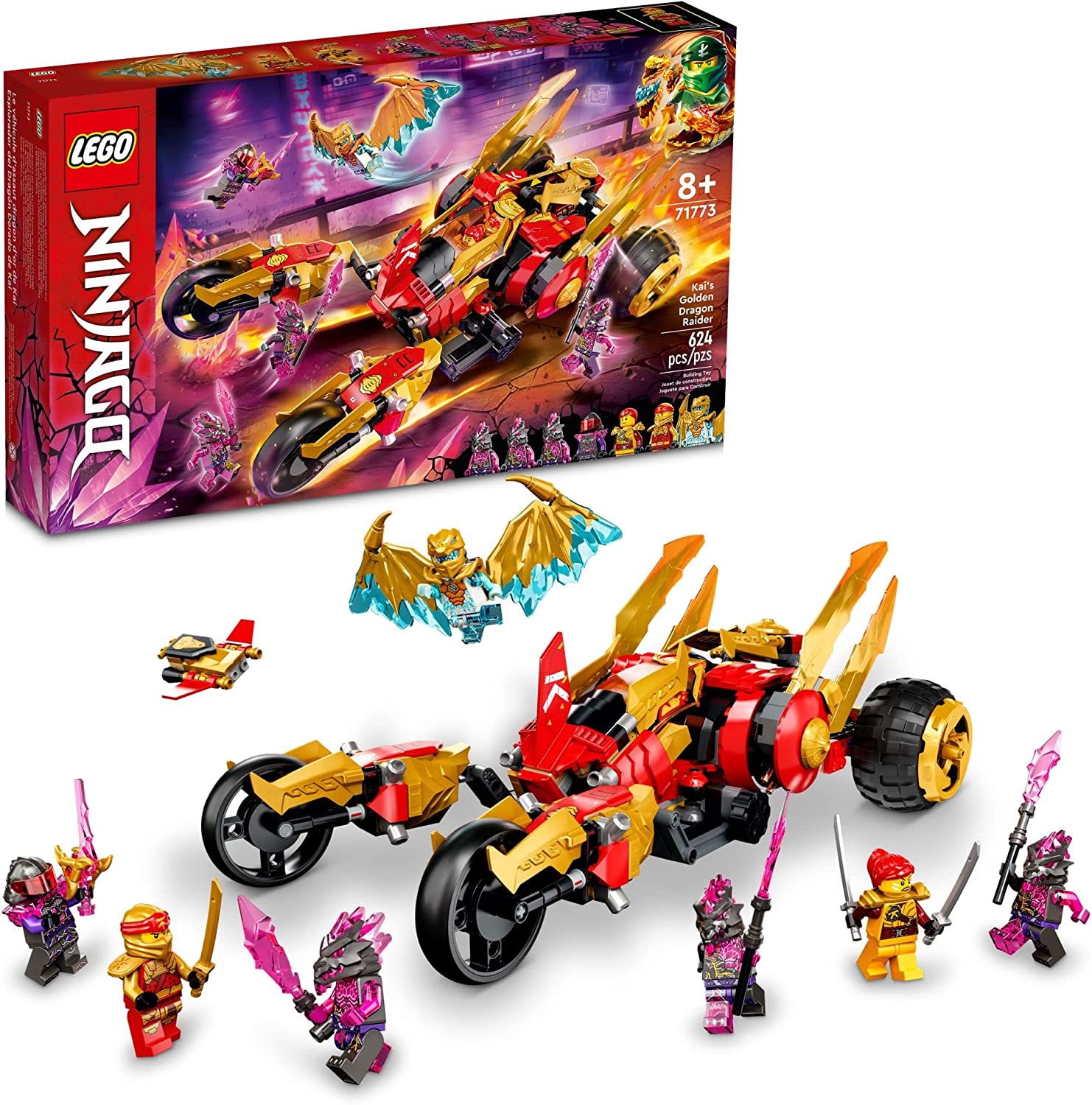 Ninjago Kai's Golden Dragon Raider – A2Z Science & Toys