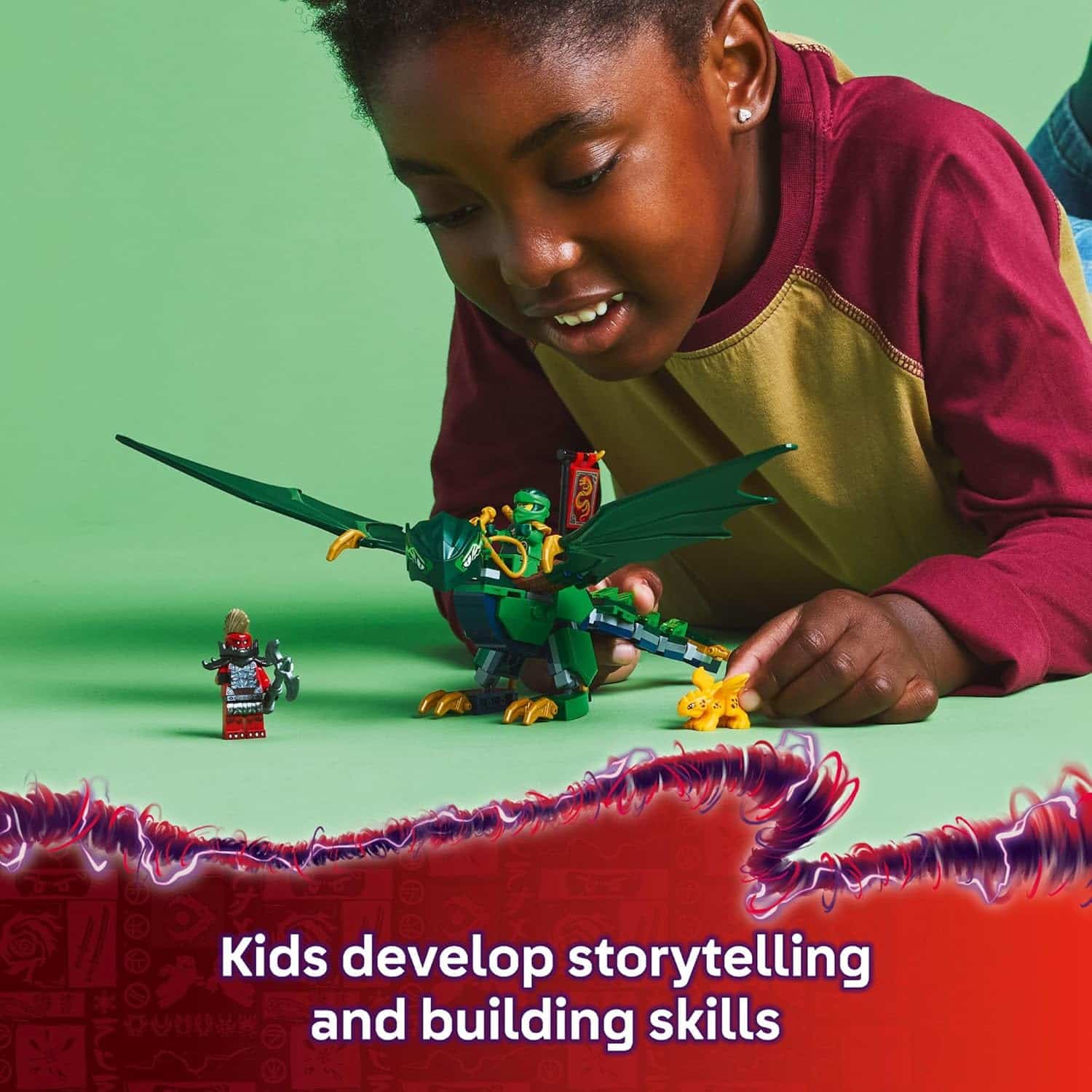 Ninjago Lloyd's Green Forest Dragon – A2Z Science & Toys