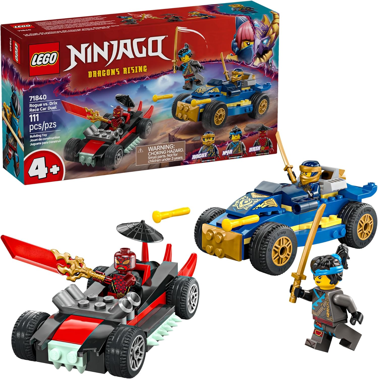 Ninjago Rogue vs. Drix Race Car Duel-by-Lego
